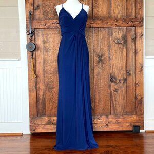 90's, Y2K, Fit and Flare Navy Blue Camisole Maxi dress Sz 8